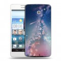 Дизайнерский пластиковый чехол для Huawei Ascend D2 Магический космос