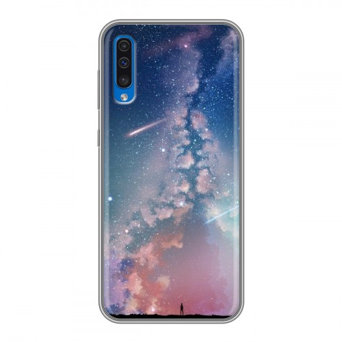 Дизайнерский силиконовый чехол для Samsung Galaxy A50 Магический космос