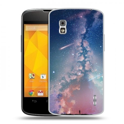 Дизайнерский пластиковый чехол для LG Google Nexus 4 Магический космос