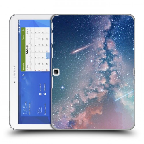 Дизайнерский силиконовый чехол для Samsung Galaxy Tab 4 10.1 Магический космос