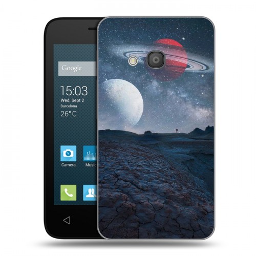 Дизайнерский силиконовый чехол для Alcatel One Touch Pixi 4 (4) Магический космос