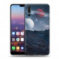 Дизайнерский силиконовый с усиленными углами чехол для Huawei P20 Pro Магический космос