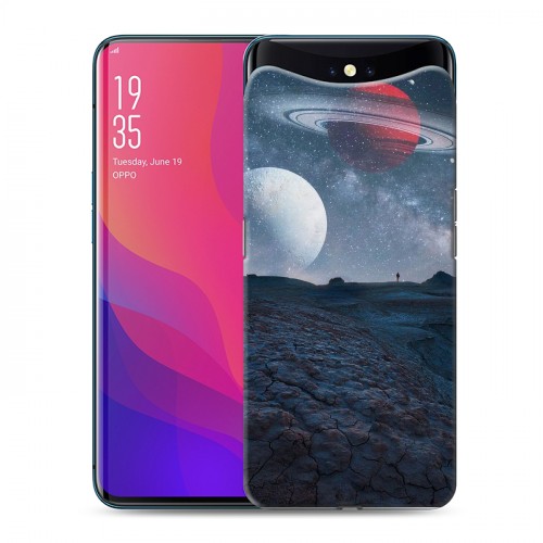 Дизайнерский силиконовый чехол для OPPO Find X Магический космос