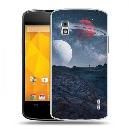 Дизайнерский пластиковый чехол для LG Google Nexus 4 Магический космос