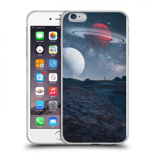 Дизайнерский силиконовый чехол для Iphone 6 Plus/6s Plus Магический космос