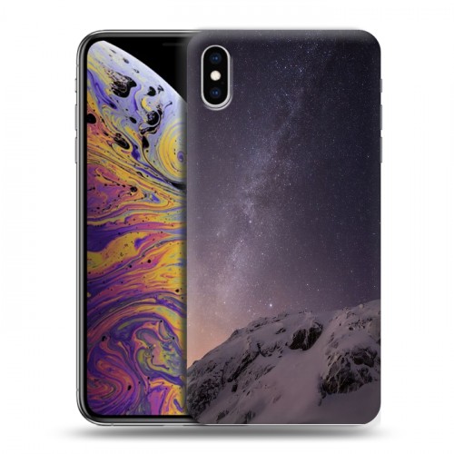 Дизайнерский силиконовый чехол для Iphone Xs Max Магический космос