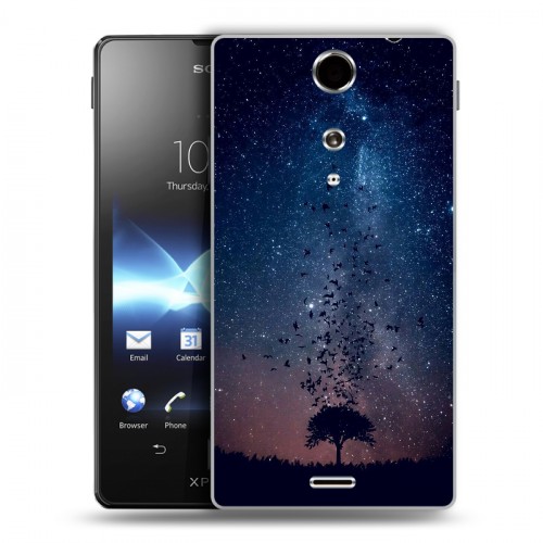 Дизайнерский пластиковый чехол для Sony Xperia TX Магический космос