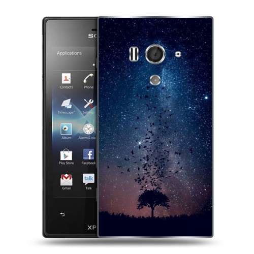 Дизайнерский пластиковый чехол для Sony Xperia acro S Магический космос