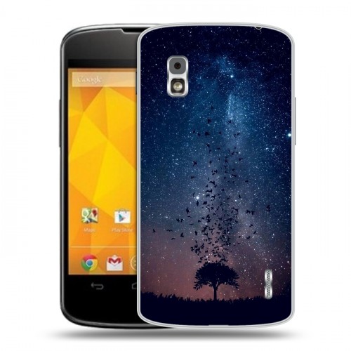 Дизайнерский пластиковый чехол для LG Google Nexus 4 Магический космос