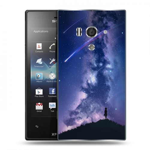 Дизайнерский пластиковый чехол для Sony Xperia acro S Магический космос