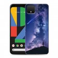 Дизайнерский пластиковый чехол для Google Pixel 4 Магический космос