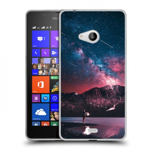 Дизайнерский пластиковый чехол для Microsoft Lumia 540 Магический космос