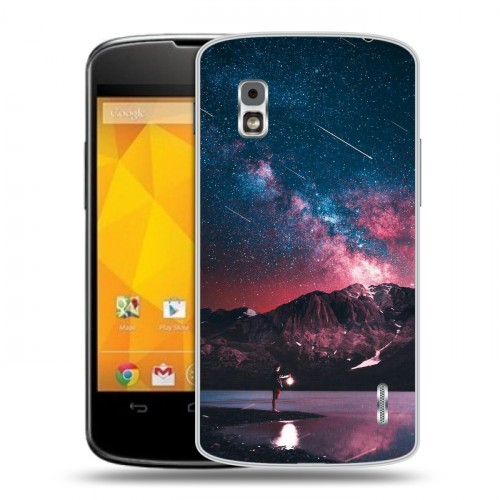 Дизайнерский пластиковый чехол для LG Google Nexus 4 Магический космос