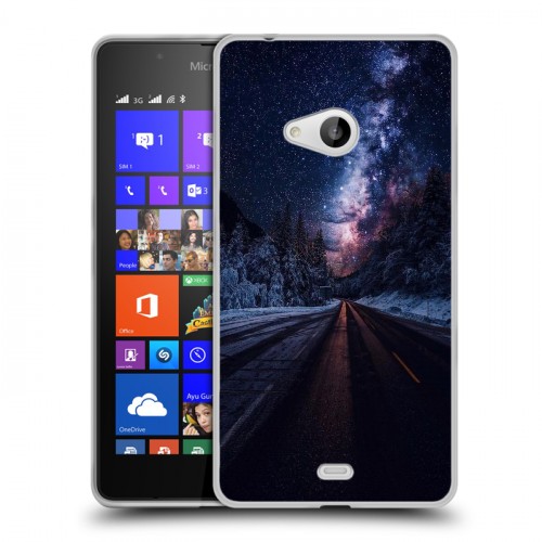 Дизайнерский пластиковый чехол для Microsoft Lumia 540 Магический космос