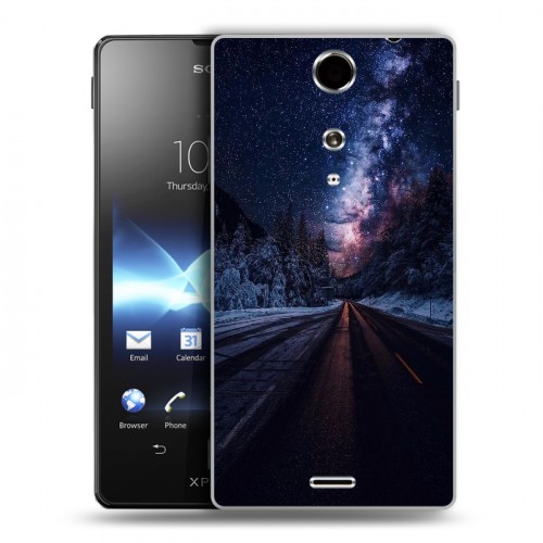 Дизайнерский пластиковый чехол для Sony Xperia TX Магический космос