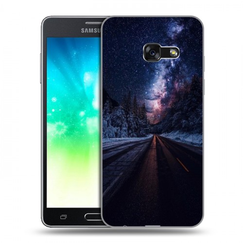 Дизайнерский силиконовый с усиленными углами чехол для Samsung Galaxy A3 (2017) Магический космос