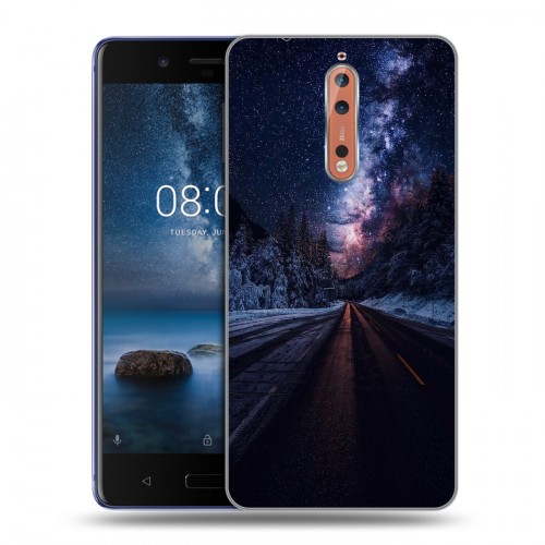 Дизайнерский пластиковый чехол для Nokia 8 Магический космос