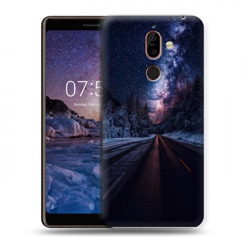 Дизайнерский пластиковый чехол для Nokia 7 Plus Магический космос