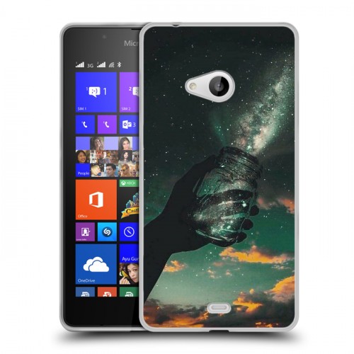 Дизайнерский пластиковый чехол для Microsoft Lumia 540 Магический космос