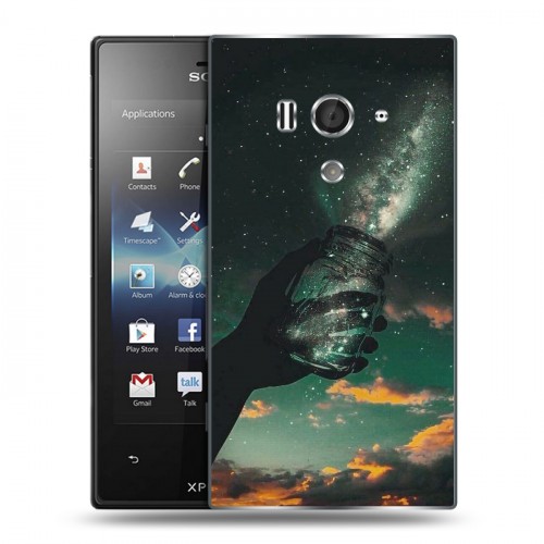 Дизайнерский пластиковый чехол для Sony Xperia acro S Магический космос