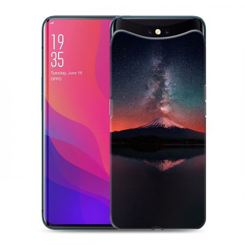 Дизайнерский силиконовый чехол для OPPO Find X Магический космос