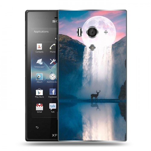 Дизайнерский пластиковый чехол для Sony Xperia acro S Магический космос