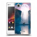 Дизайнерский пластиковый чехол для Sony Xperia L Магический космос