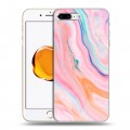 Дизайнерский пластиковый чехол для Iphone 7 Plus / 8 Plus Мраморные узоры