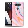 Дизайнерский пластиковый чехол для LG V20 Мраморные узоры