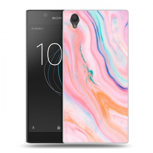 Дизайнерский пластиковый чехол для Sony Xperia L1 Мраморные узоры