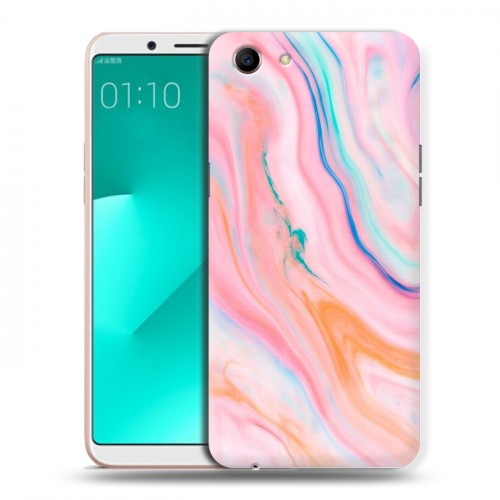 Дизайнерский пластиковый чехол для OPPO A83 Мраморные узоры