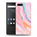 Дизайнерский пластиковый чехол для BlackBerry KEY2 Мраморные узоры