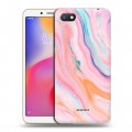 Дизайнерский пластиковый чехол для Xiaomi RedMi 6A Мраморные узоры