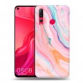 Дизайнерский пластиковый чехол для Huawei Nova 4 Мраморные узоры