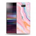 Дизайнерский силиконовый чехол для Sony Xperia 10 Мраморные узоры