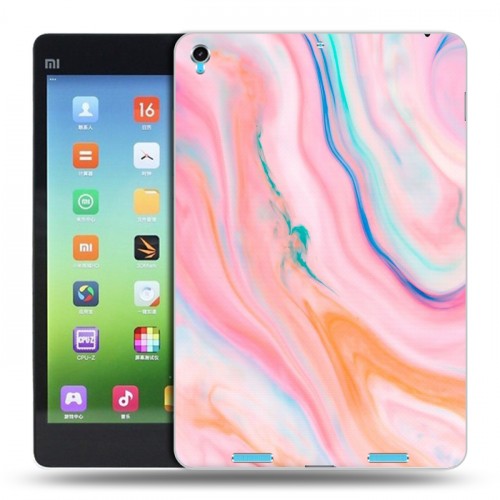 Дизайнерский силиконовый чехол для Xiaomi MiPad Мраморные узоры