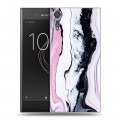 Дизайнерский пластиковый чехол для Sony Xperia XZs Мраморные узоры