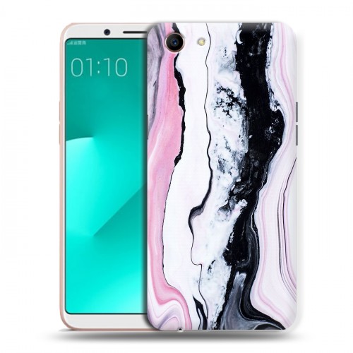 Дизайнерский пластиковый чехол для OPPO A83 Мраморные узоры