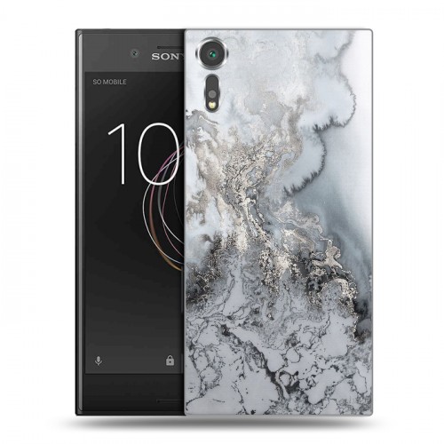 Дизайнерский пластиковый чехол для Sony Xperia XZs Мраморные узоры