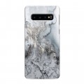 Дизайнерский силиконовый чехол для Samsung Galaxy S10 Мраморные узоры