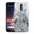 Дизайнерский силиконовый чехол для Nokia 3.2 Мраморные узоры