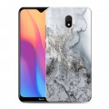 Дизайнерский силиконовый с усиленными углами чехол для Xiaomi RedMi 8A Мраморные узоры