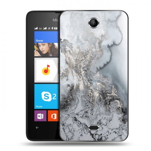 Дизайнерский силиконовый чехол для Microsoft Lumia 430 Dual SIM Мраморные узоры