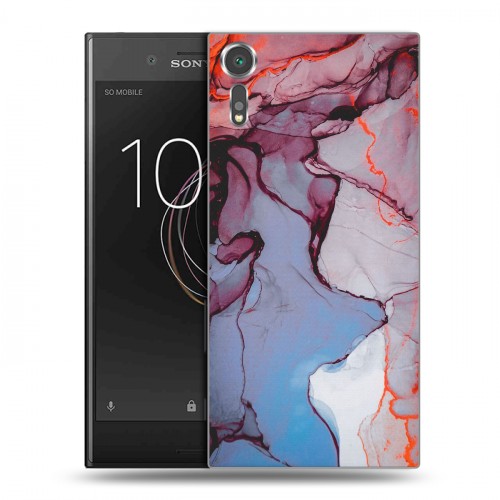 Дизайнерский пластиковый чехол для Sony Xperia XZs Мраморные узоры