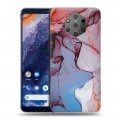 Дизайнерский силиконовый чехол для Nokia 9 PureView Мраморные узоры