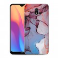 Дизайнерский силиконовый с усиленными углами чехол для Xiaomi RedMi 8A Мраморные узоры