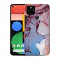 Дизайнерский пластиковый чехол для Google Pixel 5 Мраморные узоры