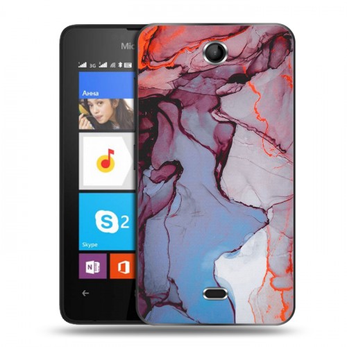 Дизайнерский силиконовый чехол для Microsoft Lumia 430 Dual SIM Мраморные узоры