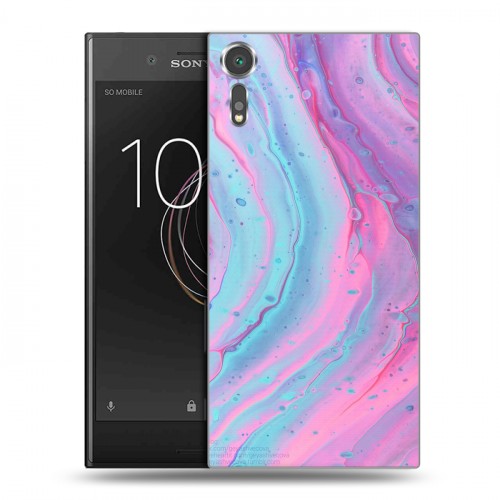 Дизайнерский пластиковый чехол для Sony Xperia XZs Мраморные узоры