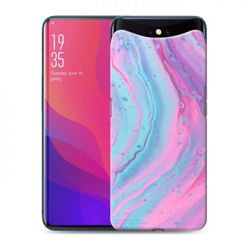 Дизайнерский силиконовый чехол для OPPO Find X Мраморные узоры